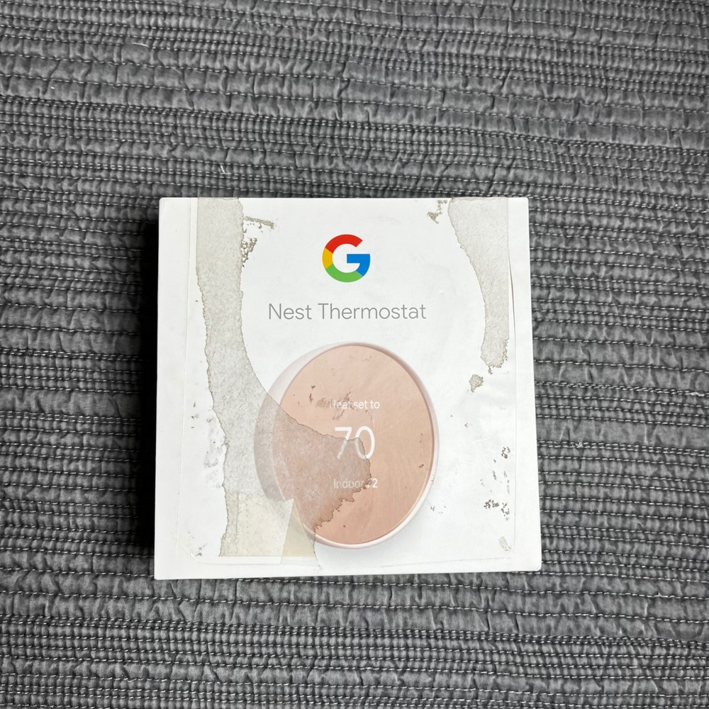 Google Nest Thermostat Smart WiFi Programmable Sand‎ G4CVZ No Bracket/Cover